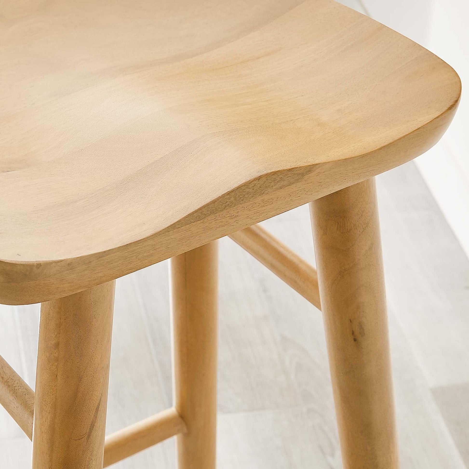 Saville Backless Wood Bar Stool