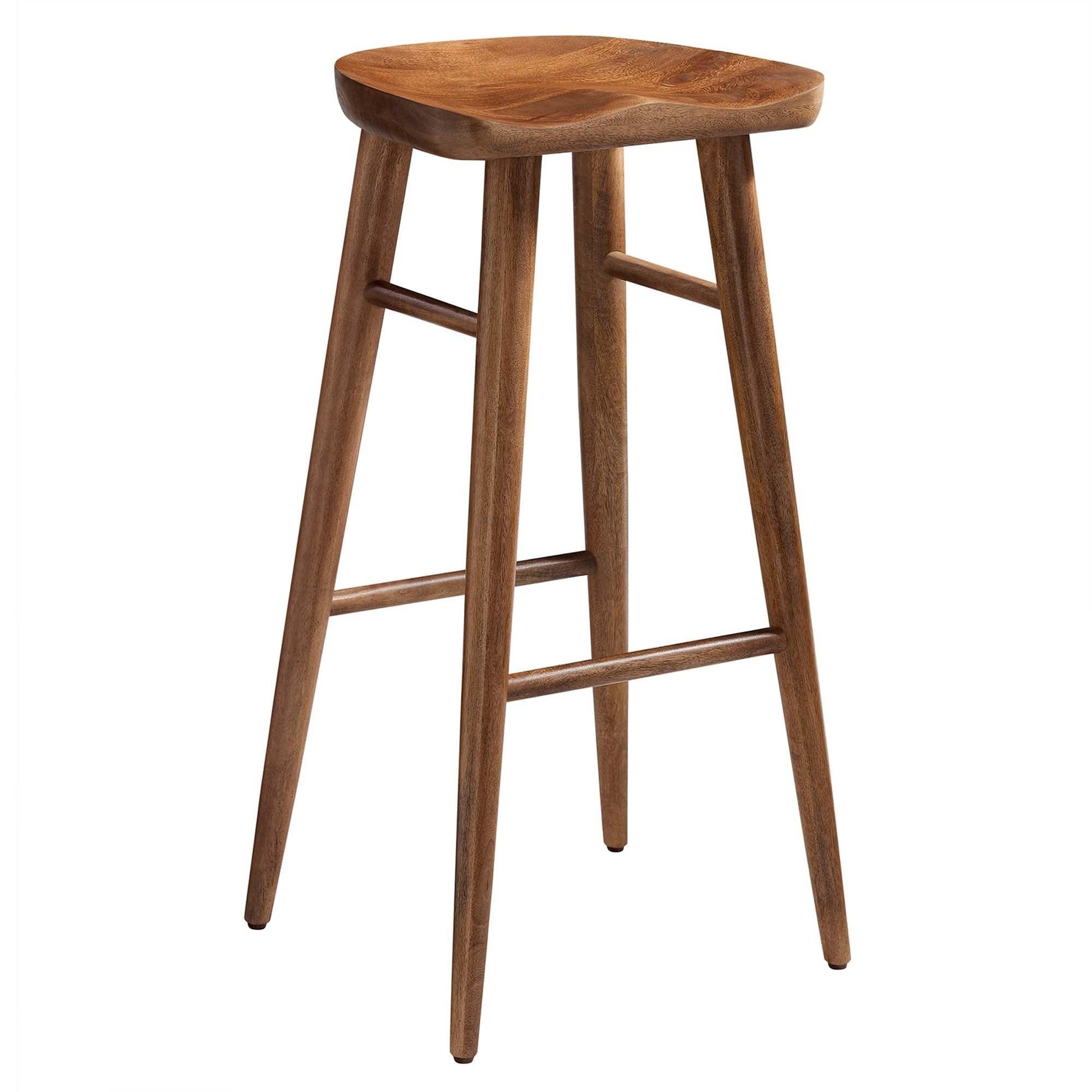 Saville Backless Wood Bar Stool