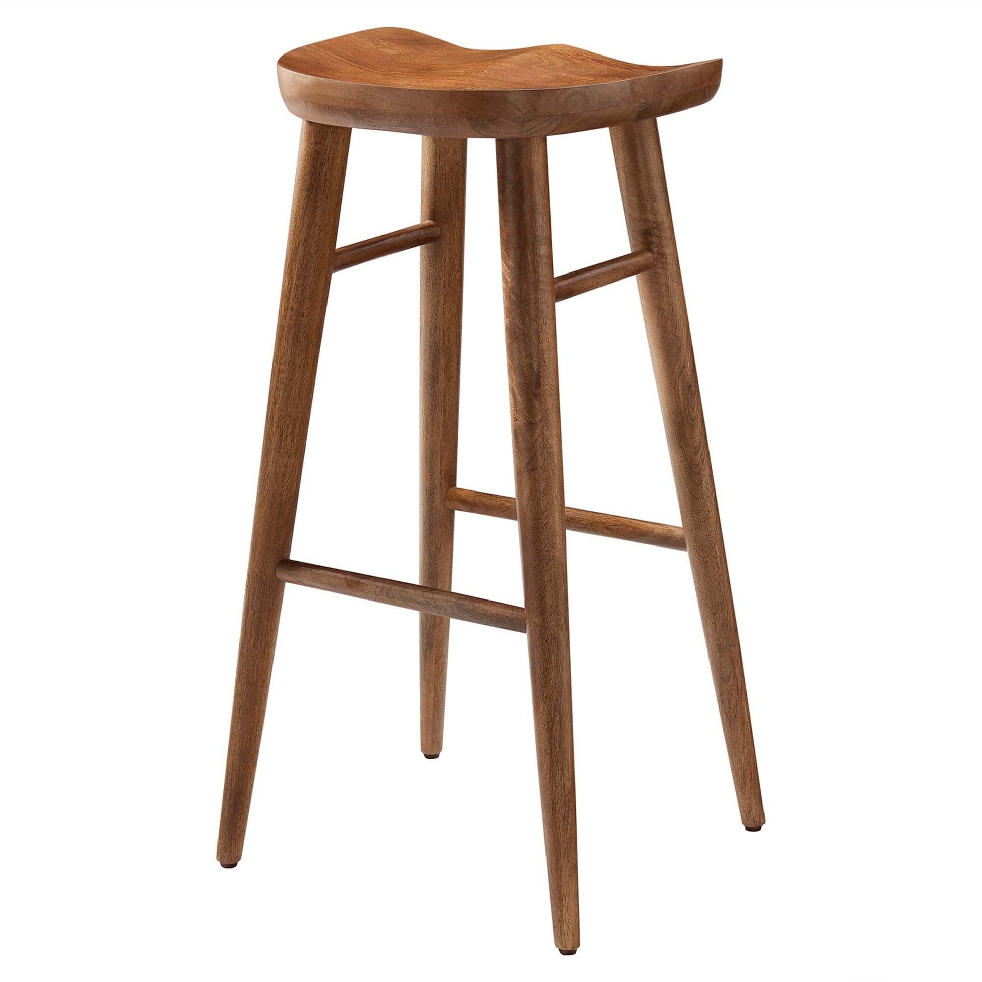 Saville Backless Wood Bar Stool