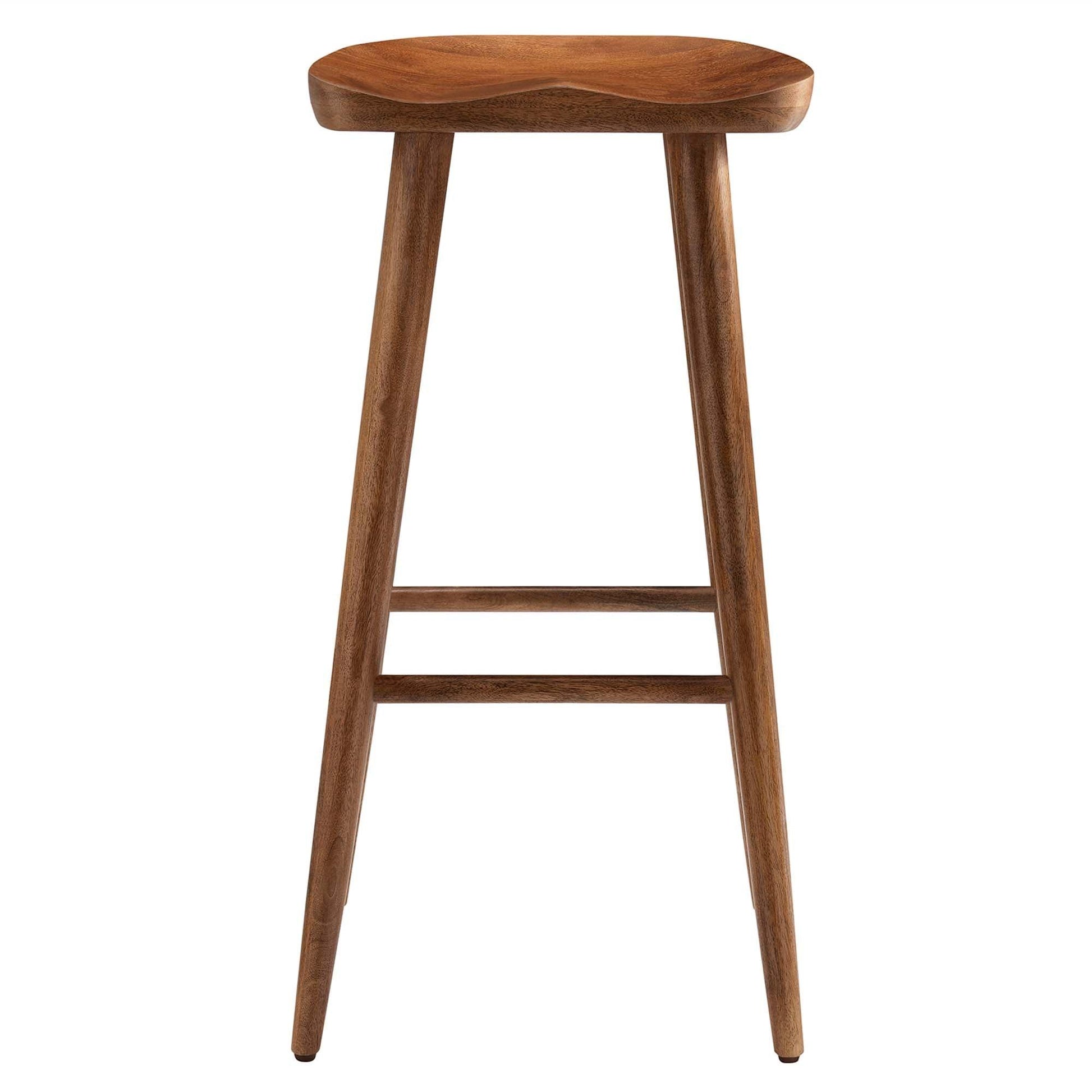 Saville Backless Wood Bar Stool