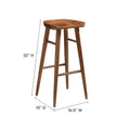 Saville Backless Wood Bar Stool