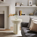 Chic Caspian Round Concrete Side Table for Modern Homes