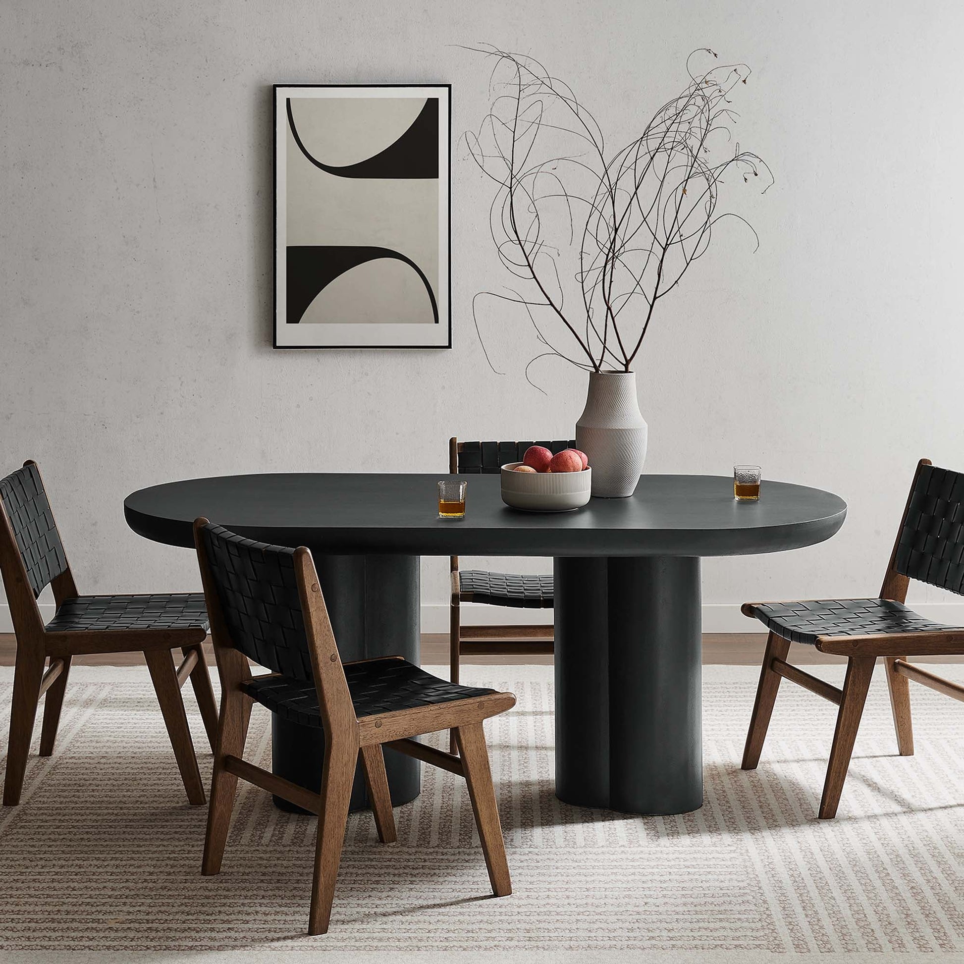 Caspian 72" Oval Concrete Dining Table