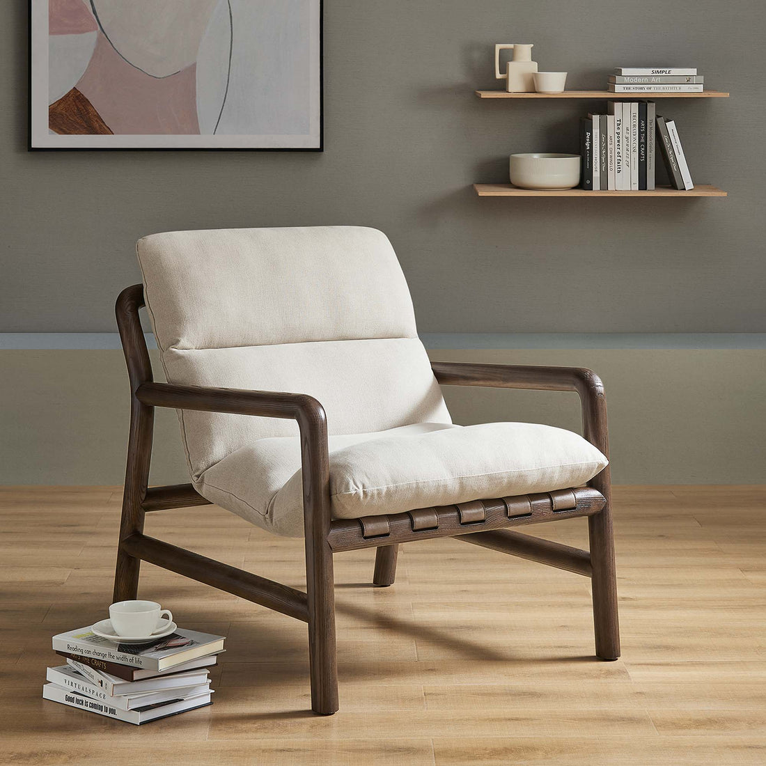 Paxton Wood Sling Accent Chair