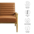 Jensen Vegan Leather Accent Chair