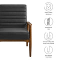 Jensen Vegan Leather Accent Chair