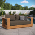Tahoe Acacia Wood Outdoor Patio Loveseat