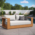 Tahoe Acacia Wood Outdoor Patio Loveseat
