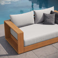 Tahoe Acacia Wood Outdoor Patio Loveseat