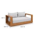 Tahoe Acacia Wood Outdoor Patio Loveseat