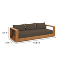 Acacia Wood Patio Sofa