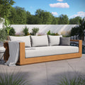 Acacia Wood Patio Sofa