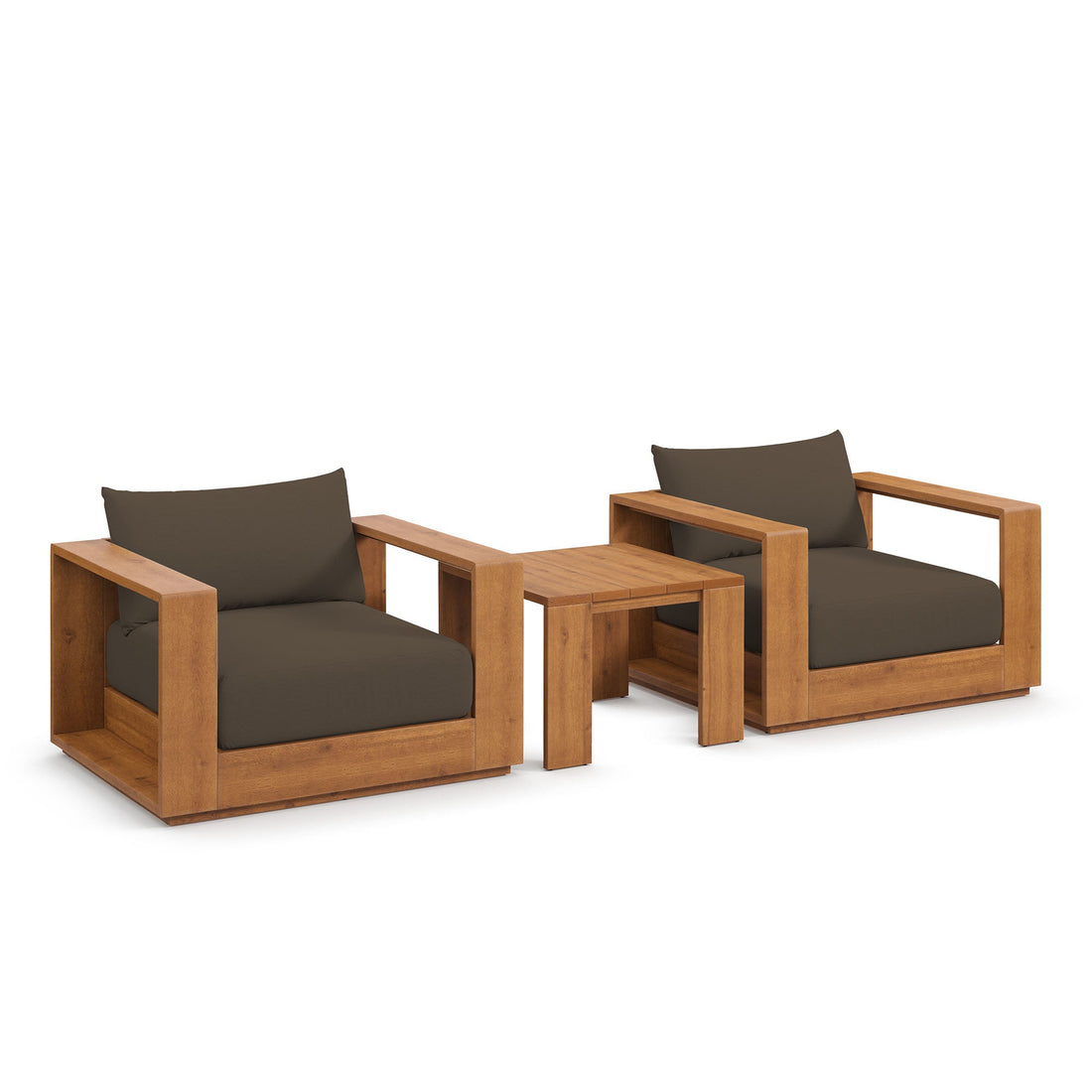 Tahoe 3 Piece Outdoor Acacia Wood Furniture
