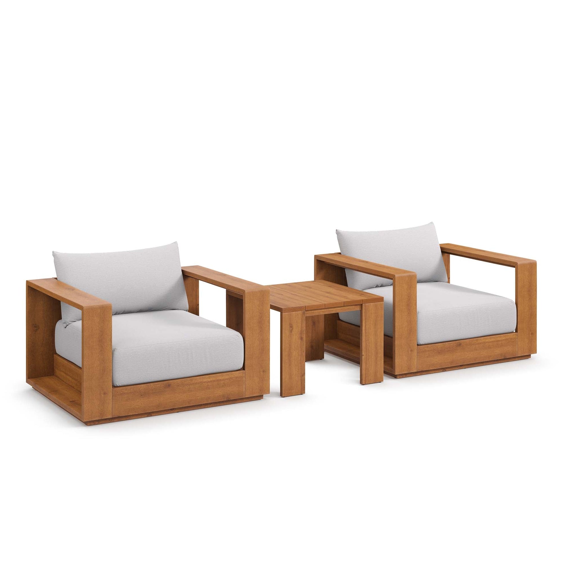 Tahoe 3 Piece Outdoor Acacia Wood Furniture