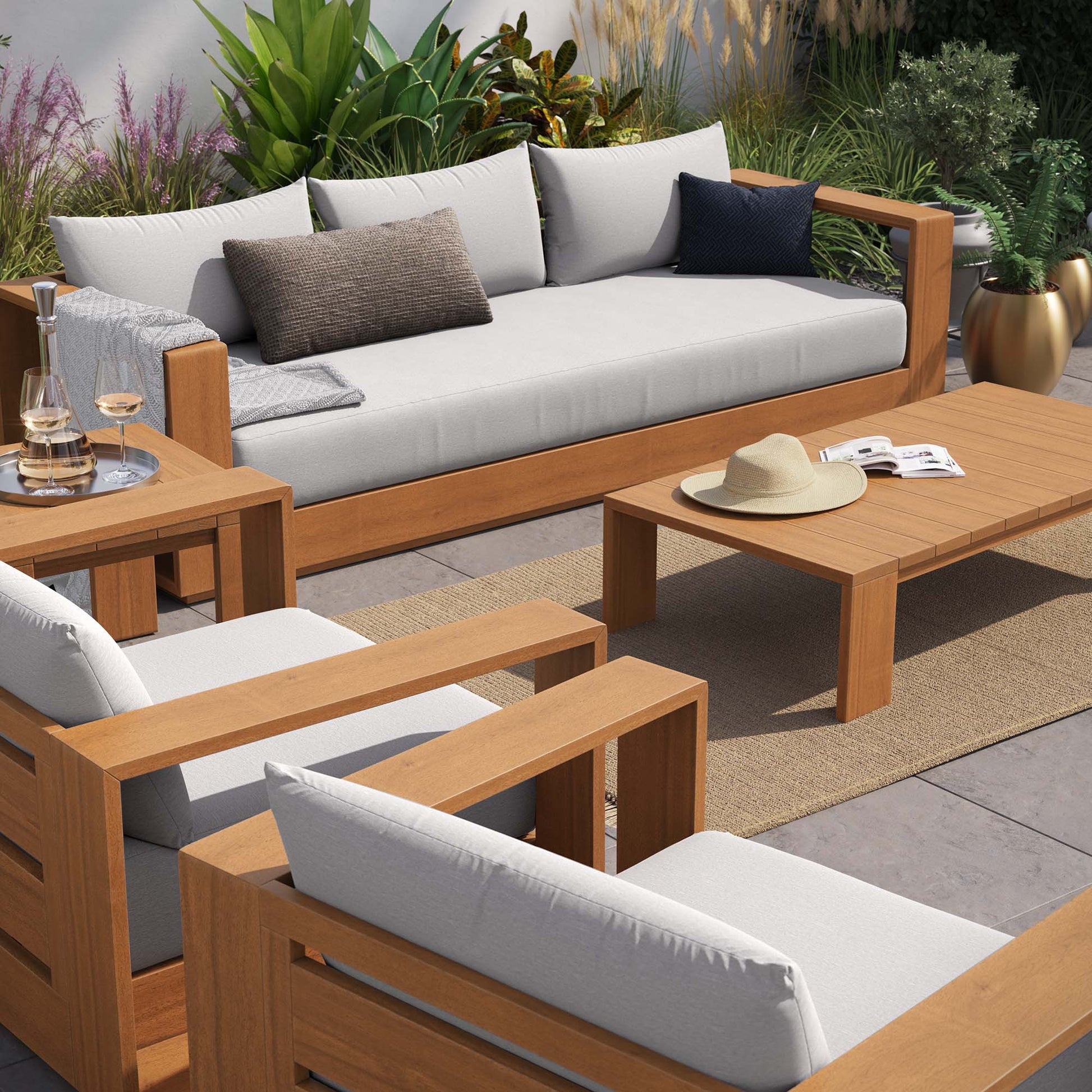 Acacia Wood Patio Set