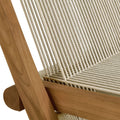 Teak & Rope Folding Chairs Set