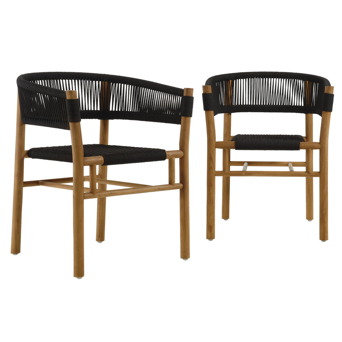 Teak Vienna Patio Dining Armchairs