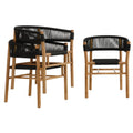 Teak Vienna Patio Dining Armchairs