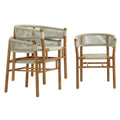 Teak Vienna Patio Dining Armchairs