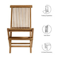 Teak Folding Patio Dining Chairs