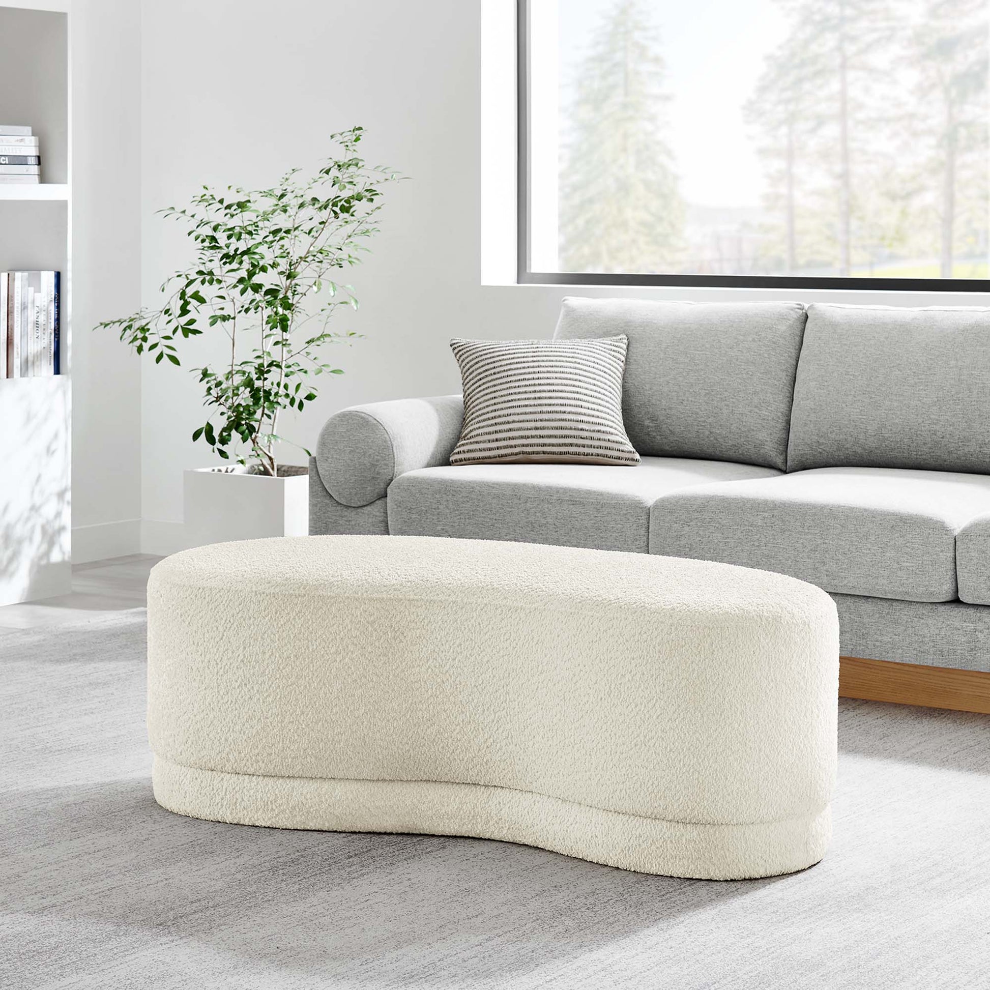 Nimbus 48" Upholstered Ottoman