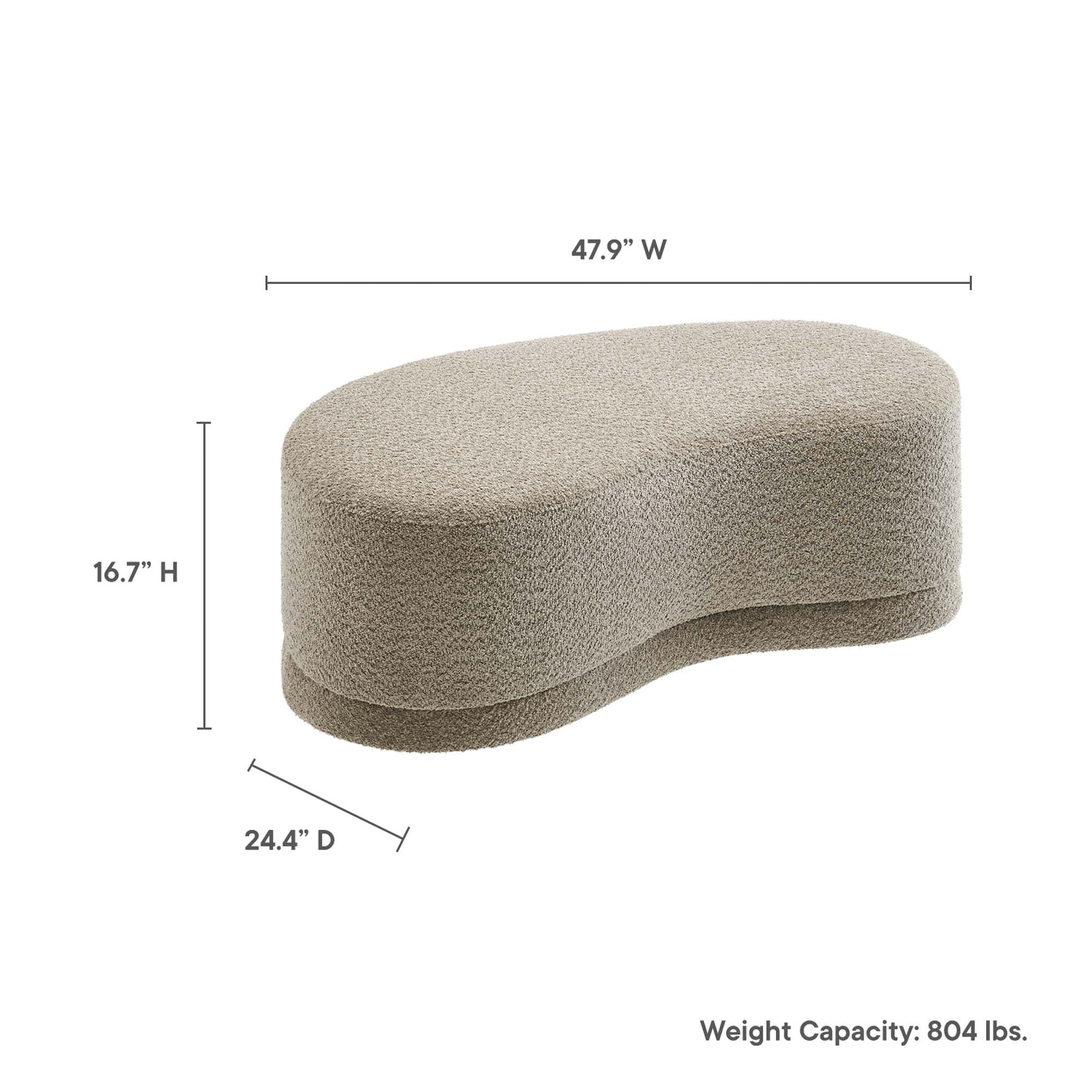 Nimbus 48" Upholstered Ottoman