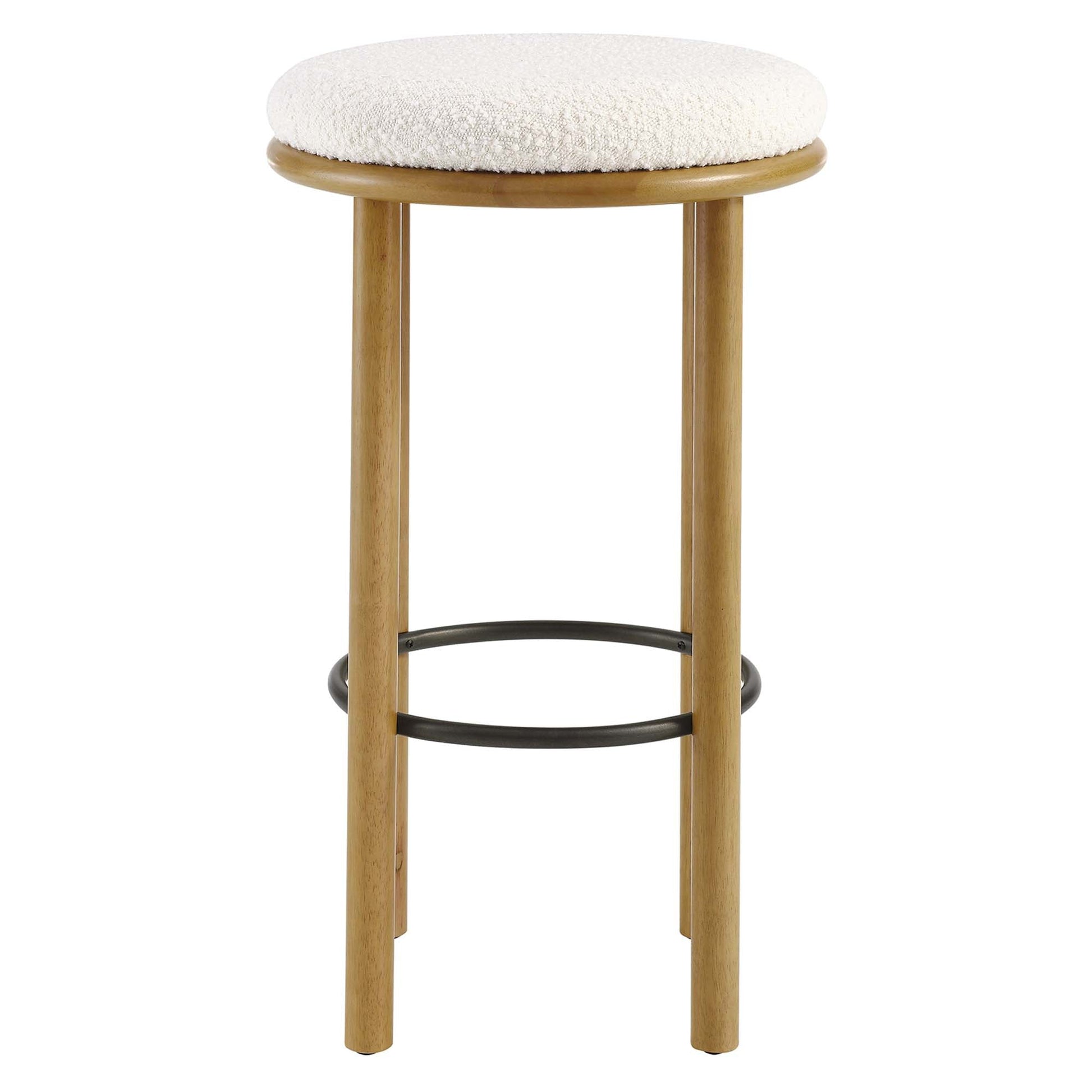 Boucle Fabric Bar Stools