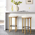 Boucle Fabric Bar Stools