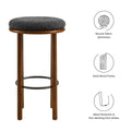 Boucle Fabric Bar Stools