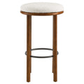 Boucle Fabric Bar Stools