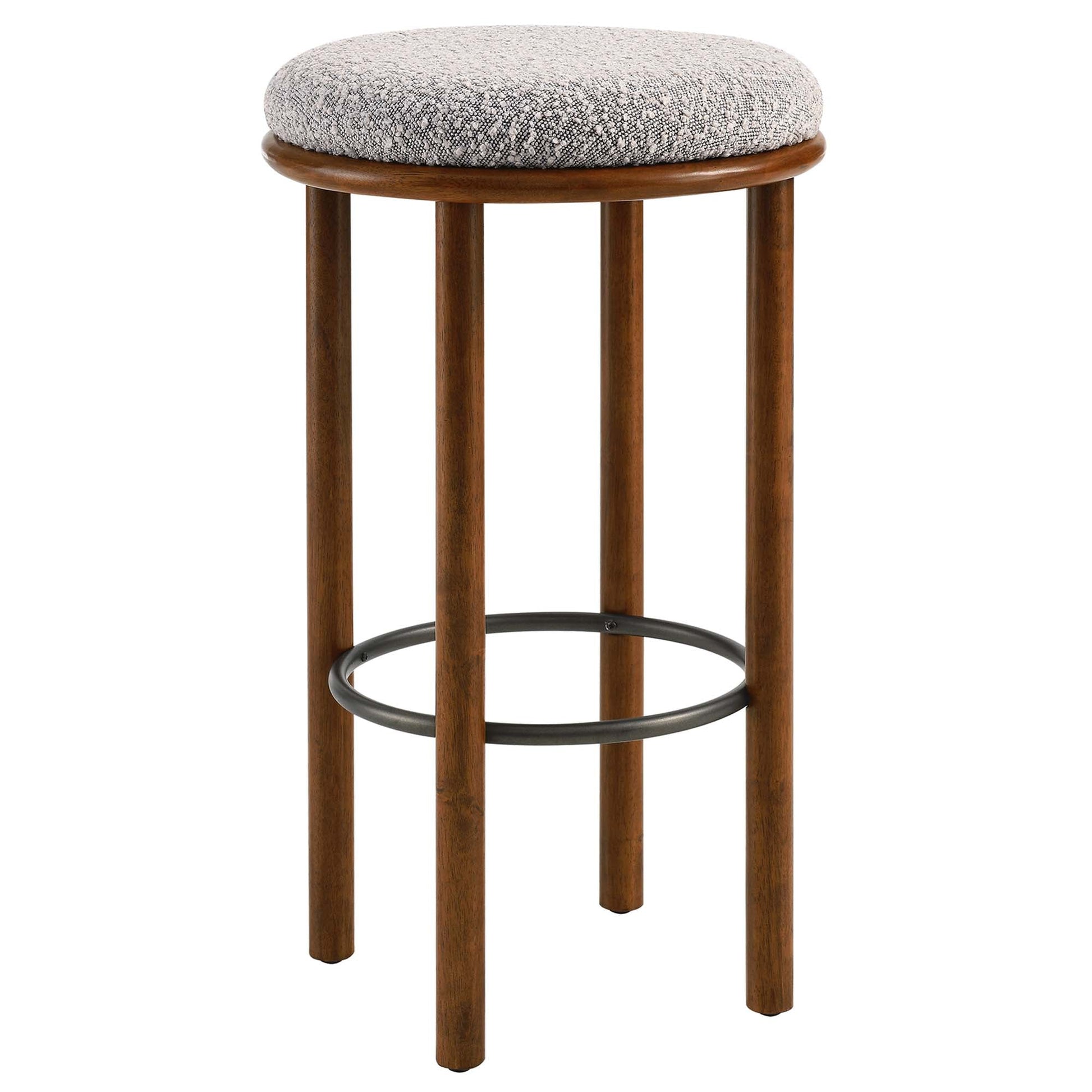 Boucle Fabric Bar Stools