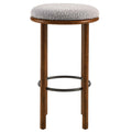 Boucle Fabric Bar Stools