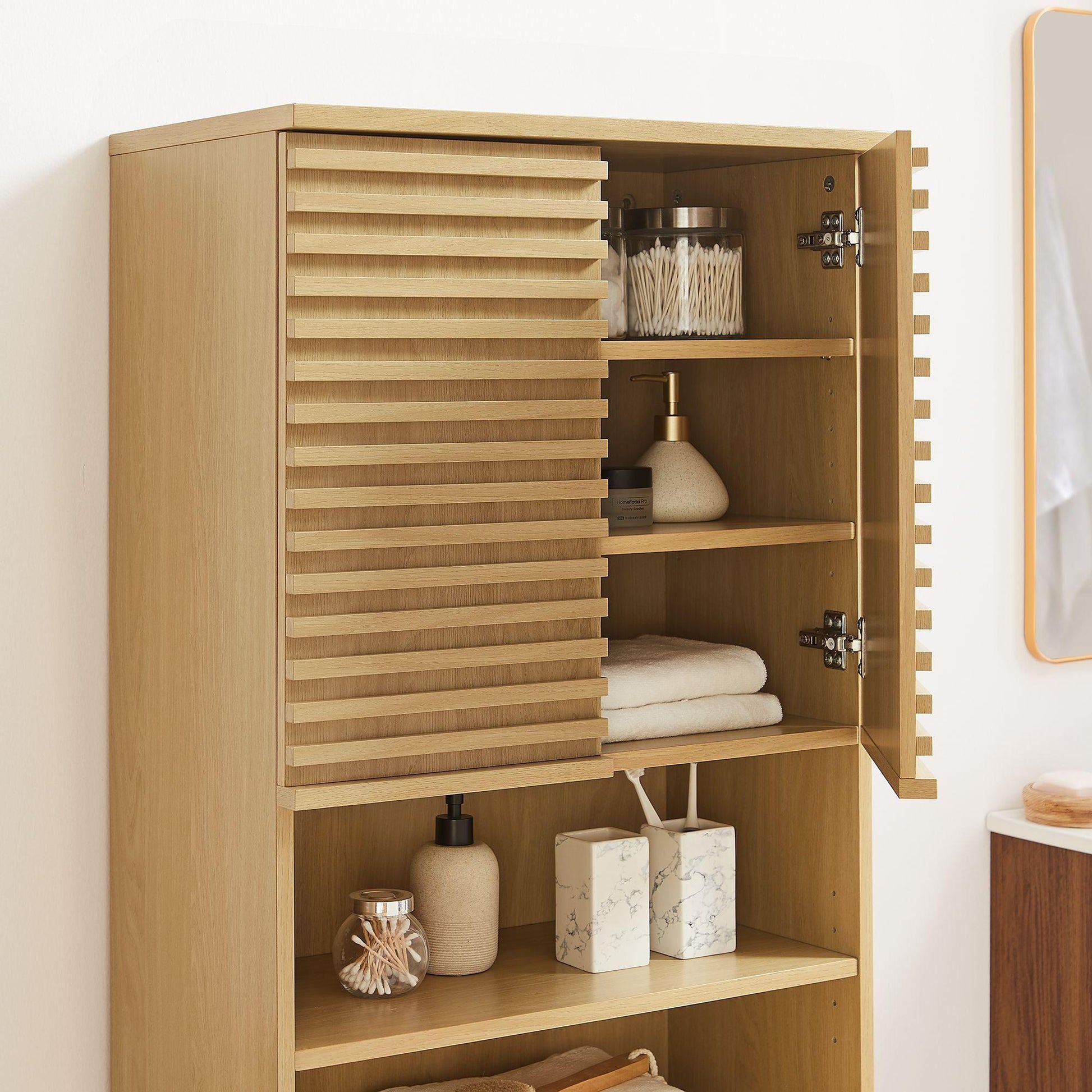 Tall Bathroom Storage Cabinet by Modway