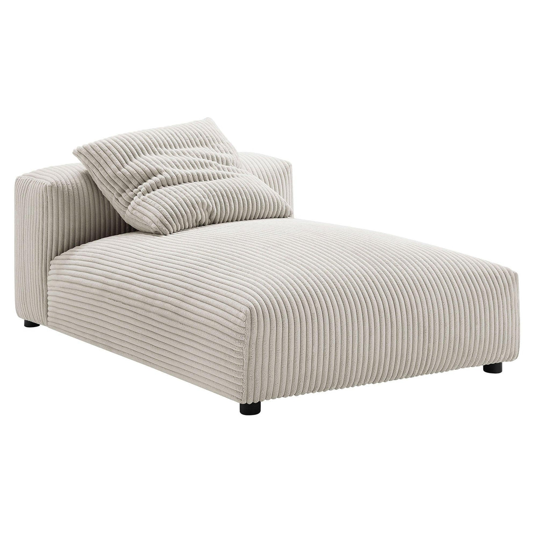 Solace Modular Corduroy Armless Chaise Lounge