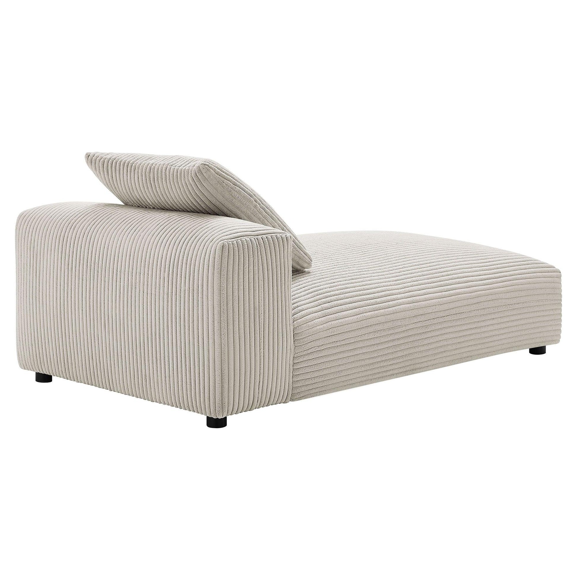 Solace Modular Corduroy Armless Chaise Lounge