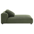 Solace Modular Corduroy Armless Chaise Lounge