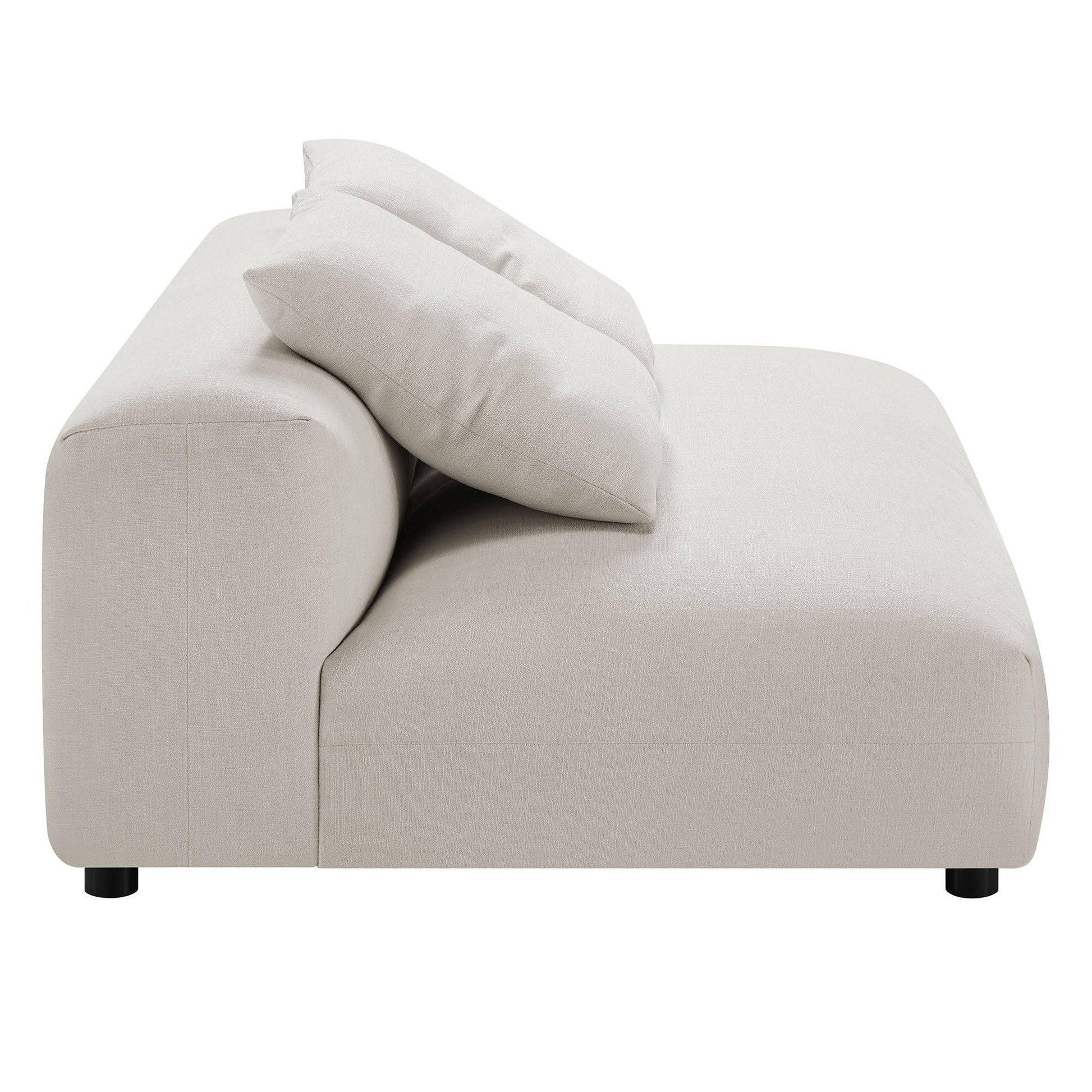 Solace Modular Fabric Armless Loveseat