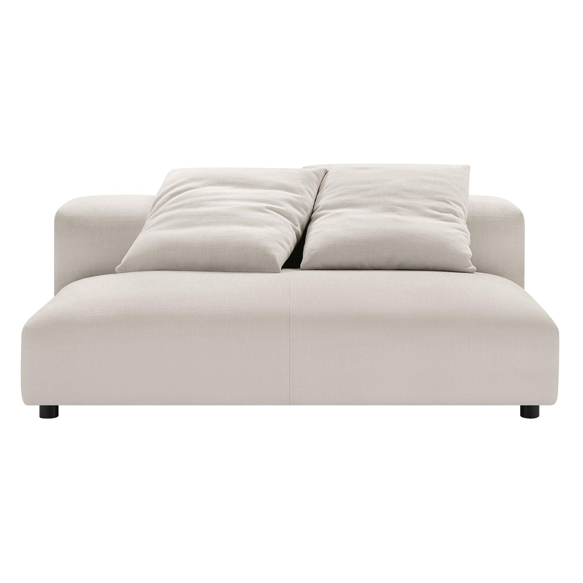 Solace Modular Fabric Armless Loveseat