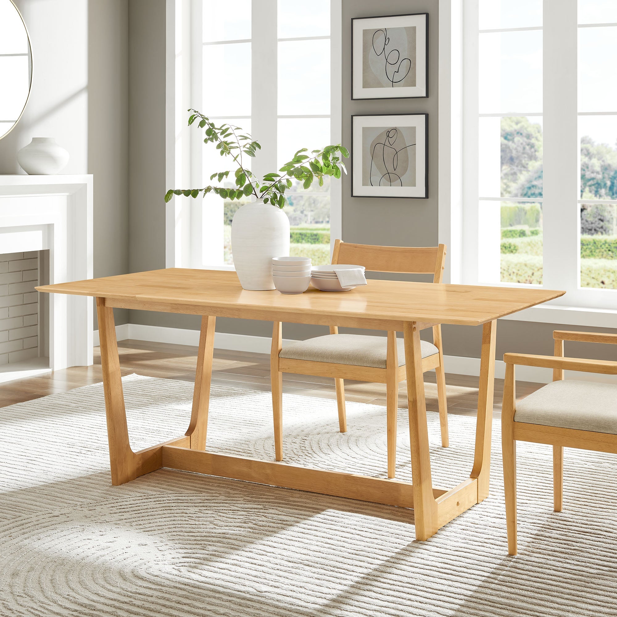 Modway Solara 71" Rectangle Wood Dining Table