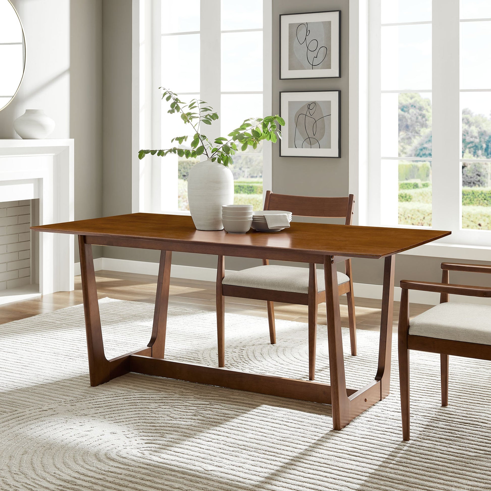 Modway Solara 71" Rectangle Wood Dining Table