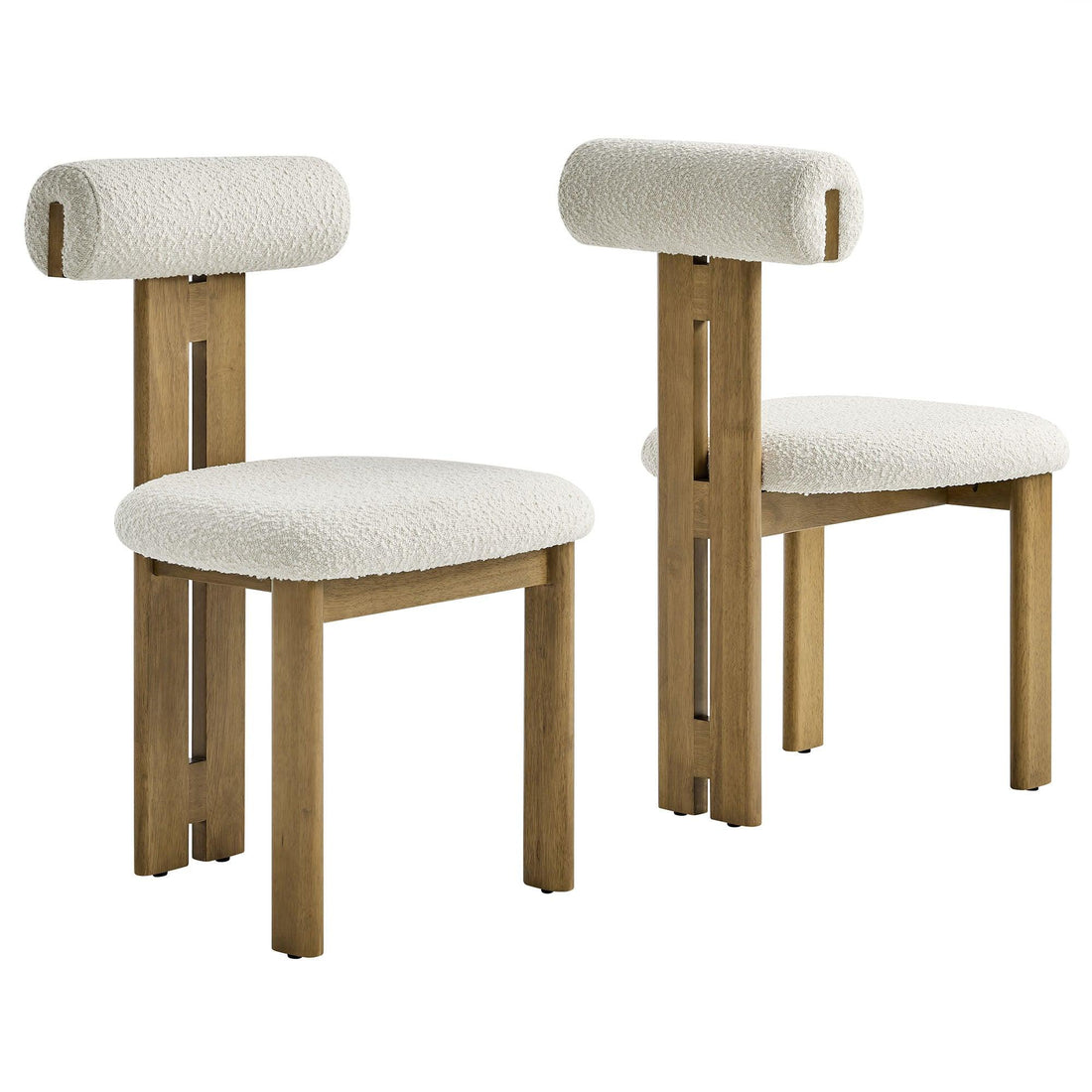 Torian Boucle Fabric Dining Chair