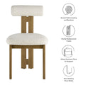 Torian Boucle Fabric Dining Chair