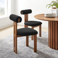 Torian Boucle Fabric Dining Chair