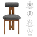 Torian Boucle Fabric Dining Chair