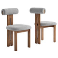 Torian Boucle Fabric Dining Chair