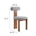 Torian Boucle Fabric Dining Chair