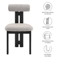 Torian Boucle Fabric Dining Chair