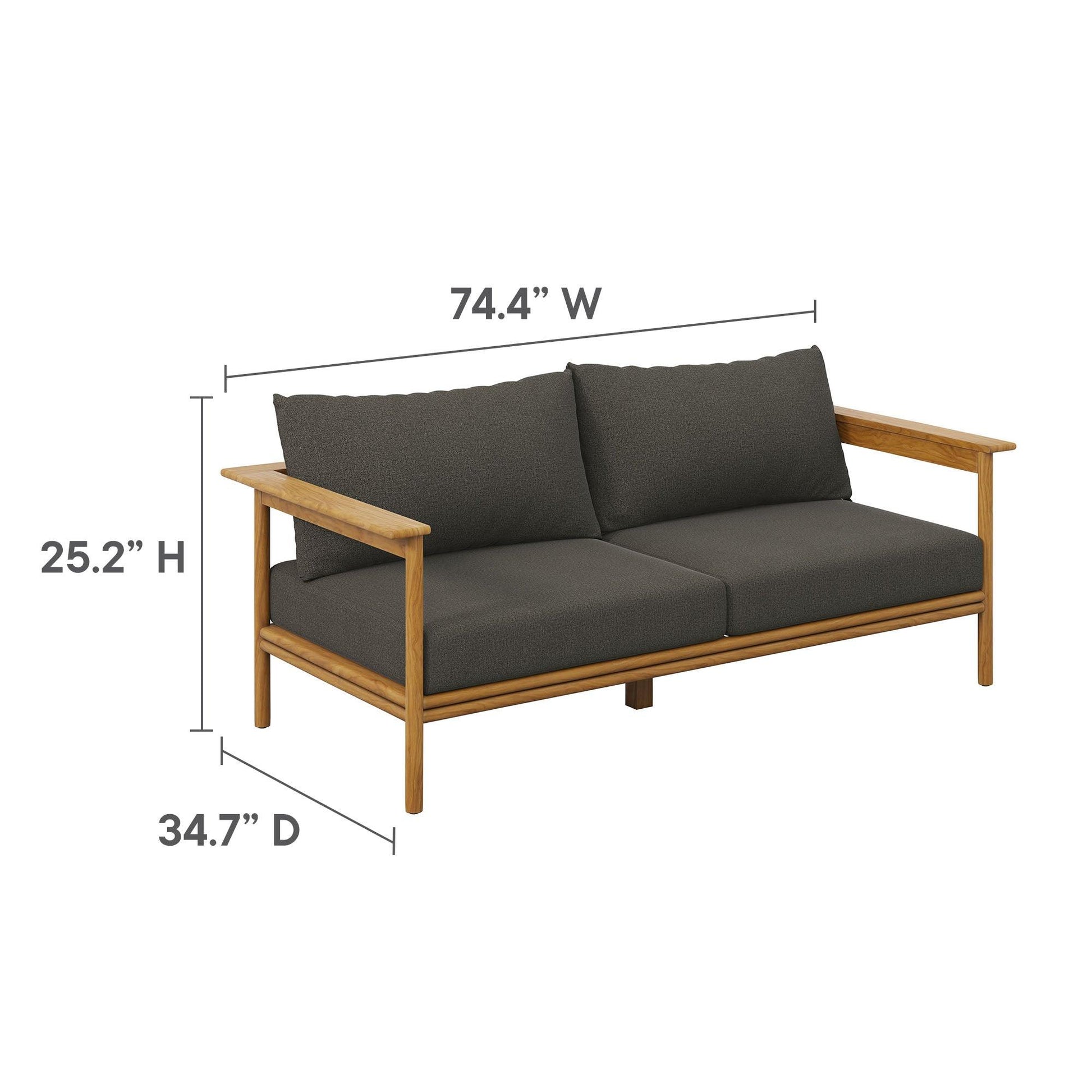 Wren 6-Piece Teak Wood Outdoor Patio Furniture Set