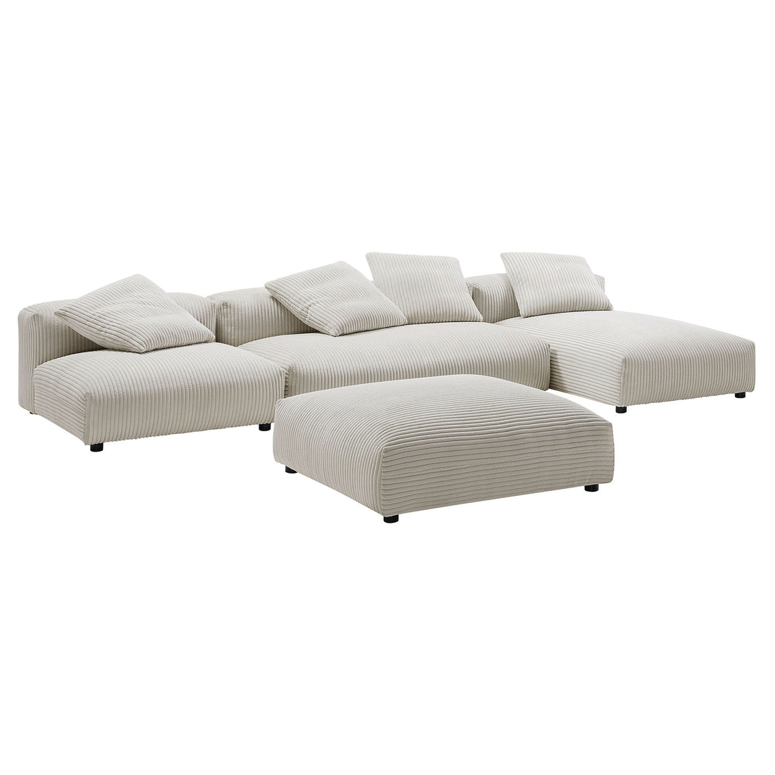 Solace Modular Corduroy Sectional Sofa