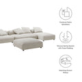 Solace Modular Corduroy Sectional Sofa